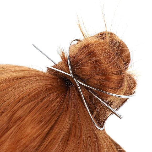 Metal Hairpins Antique X-Shaped Hair Cuffs Wedding Bridal Hair Accessories main image 5